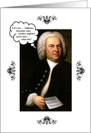 Johann Sebastian Bach Music Exam Congratulations card