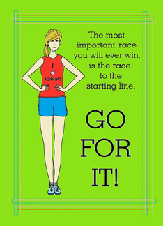 Encouragement To Go Running And Get Fit: Race To The Starting Line