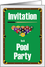 Invitation To A Pool Party card