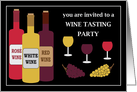 Wine Tasting Party Invitation card