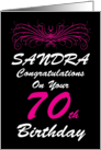 Sandra 70th Birthday card