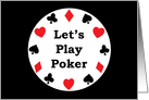 Let’s Play Poker Invitation card