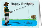 Gone Fishin’ Birthday card