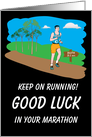 Keep On Running Good Luck card