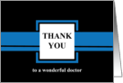 Doctor Thank You card