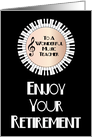 Piano Key Music Teacher Retirement card