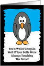 Cold Penguin Happy Birthday card