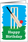 Cricket Happy Birthday card