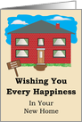 Happiness In Your New Home card