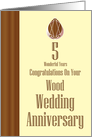 Your 5th Wood Wedding Anniversary card