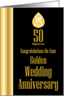 Congratulations On Your Golden Wedding Anniversary card