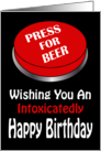 Press For Beer Happy Birthday card