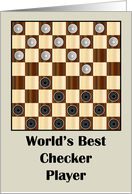 World’s Best Checker Player card