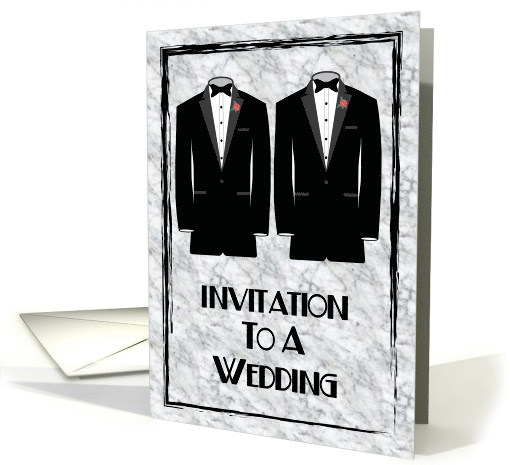 Invitation To A Gay Wedding card (1416798)