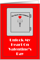 Unlock my Heart On Valentine’s Day Safe card
