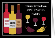 Wine Tasting Party Invitation card