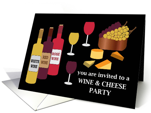 Cheese and Wine Party Invitation card (1421098)