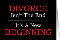 Divorce A New Beginning card