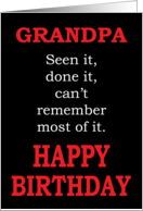 Grandpa Can’t Remember Birthday card