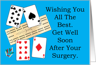 Cribbage Get Well Soon After Your Surgery card