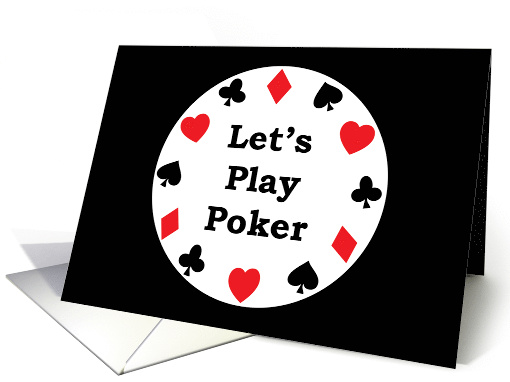 Let's Play Poker Invitation card (1423862)