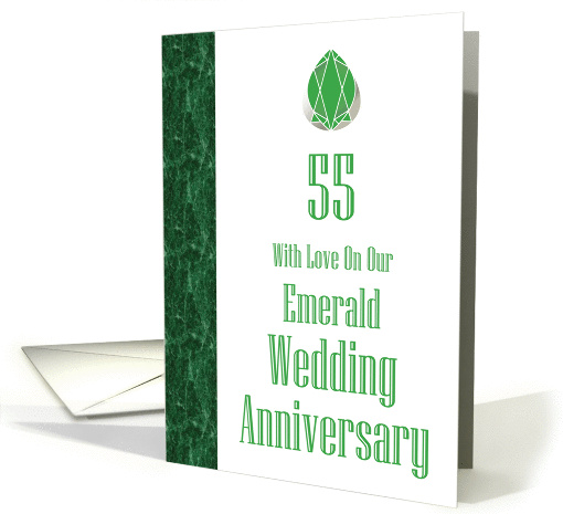 On Our Emerald Wedding Anniversary card (1428478)