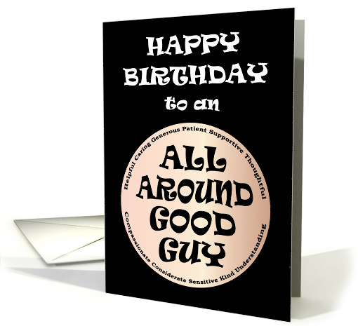 All Around Good Guy Happy Birthday card (1428928)