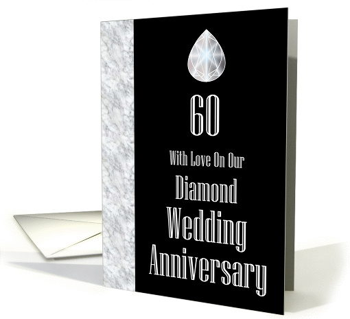 With Love On Our Diamond Wedding Anniversary card (1429330)