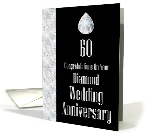 Congratulations On Your Diamond Wedding Anniversary card (1429960)