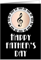 Piano Key Music Father’s Day card