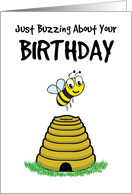 Buzzing Bee Birthday card
