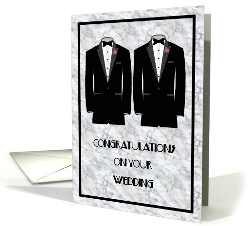 Gay Wedding Same Sex Marriage card (1480730)