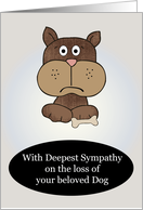 Sympathy Loss Of A Dog card