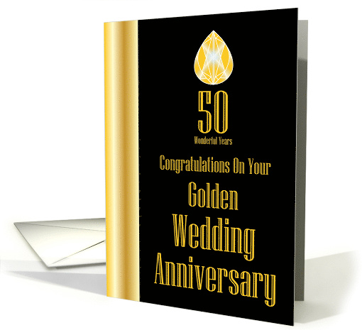 Congratulations On Your Golden Wedding Anniversary card (1489156)