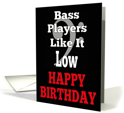Bass Players Birthday card (1630378)