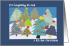 Christmas Trees - Winter scene card