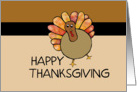For anyone on Thanksgiving - whimsical Turkey art card