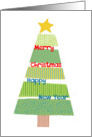 Merry Christmas - Happy New Year - Christmas Tree card