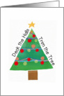 Christmas Tree - Deck the Halls - Trim the Tree card