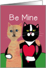 Be Mine - Valentine Cats - Cat Lovers card