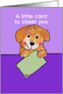 Get Better - Puppy - Encouragement - Feel Better card