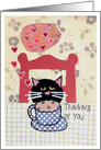 Thinking of You - Coffee Cat card