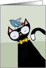 Friendship - Cat & Bird card
