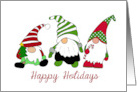 Christmas Gnomes Happy Holidays card