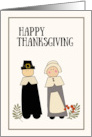 Happy Thanksgiving Pilgrims card