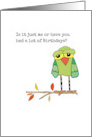 Birthday Owl on a Branch card