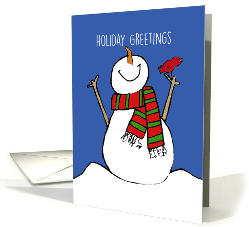 Snowman - Holiday Greetings card (1500146)