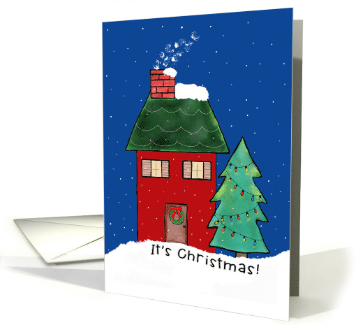 Christmas - Winter Scene- Christmas Tree card (1504124)