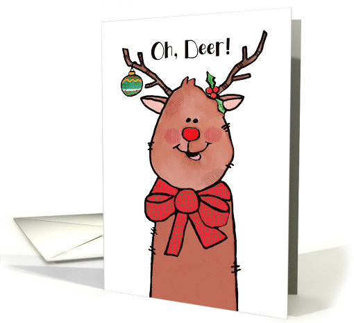 Reindeer - Oh, Deer! - Christmas card (1504340)