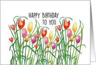 Happy Birthday to You - Tulips card